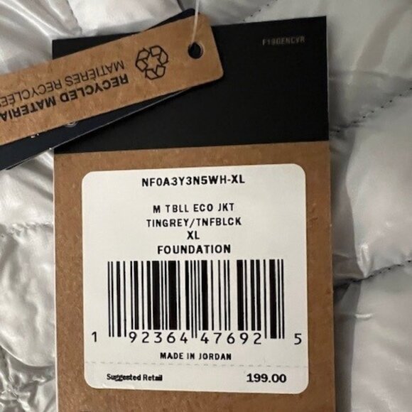 NWT NORTH FACE MENS  THERMOBALL ECO JKT TINGREY/TNFBLCK - Picture 2 of 3